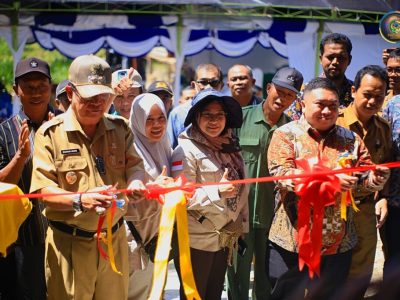 Wabup Badrun Nggai, Resmikan Kandang Komunal Peternakan Sapi Di Desa Tinombala Jaya
