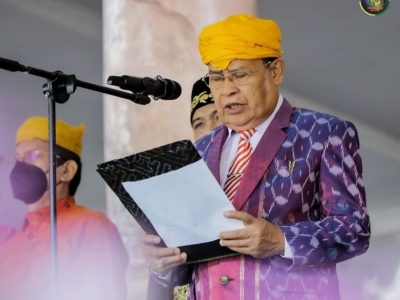 Peringati Hari jadi Kabupaten ke 21 “Pemerintah Parimo gelar Upacara Peringatan HUT dibulan Suci Ramadhan
