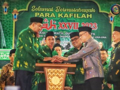 Dampingi Kafilah Parimo, Wabup Badrun Nggai Hadiri Pembukaan STQH Di Kabupaten Tojo Una Una