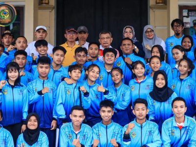 Bupati Samsurizal Terima Kontingen Atlit Parimo Untuk berlaga diPopda 2023
