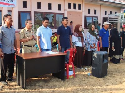 Wabup Badrun Nggai Buka Turnamen bola voli dan Futsal tingkat Kec. Parigi Selatan