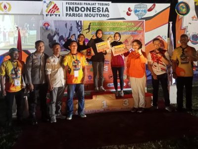 Asisten Bupati, Aswini Dimple Tutup Dengan Resmi Kejurnas Panjat Tembing Di Parigi Moutong