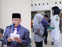 Kukuhkan 40 anggota Paskibraka : Bupati Samsurizal Semangati Generasi Muda Parimo