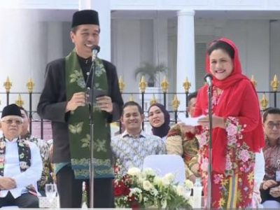Hadiri Istana Berkebaya, Presiden Jokowi Gagah Kenakan Baju Adat Betawi