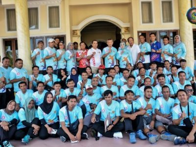 Bupati Parimo Resmi Tutup Pelatihan Wasit dan Pelatih Bola Voli Indoor Lisensi D diKab. Parimo