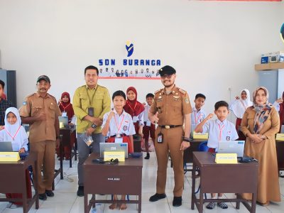 Dalam Rangka Monev ANBK dan DAK, Sekda Zulfinasran Tinjau Beberapa Sekolah Di Kecamatan Ampibabo