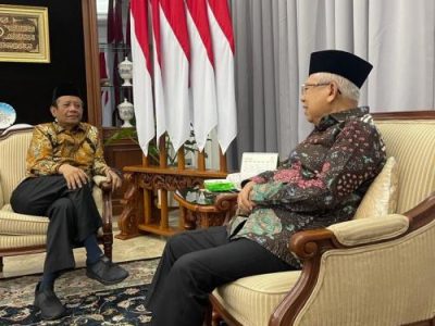Restui Mahfud MD Jadi Cawapres Ganjar, Ma’ruf Amin Pesan Hal Ini