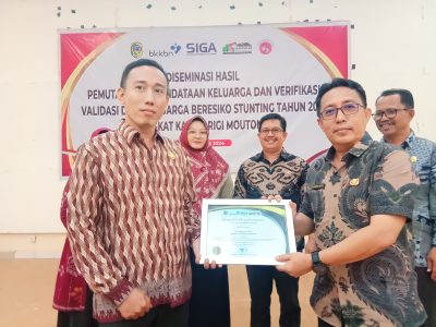 Pemda Parigi Moutong Lakukan Desiminasi Hasil Pemutakhiran Data Keluarga Beresiko Stunting