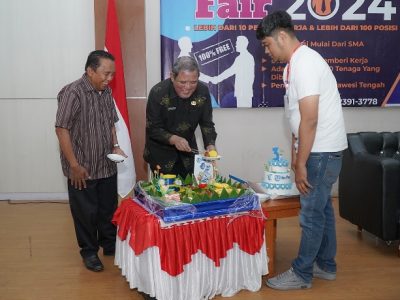 Resmi dibuka Peringatan HUT Tribun Palu Ke-3, Dirangkaikan dengan Job Fair 2024