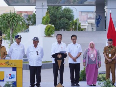 Presiden Jokowi Juga Meresmikan Gedung AMC, UIN Datokarama dan Huntap Kota Palu