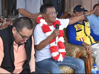 Gubernur Tinjau Rekonstruksi Jalan Mepanga Pasir Putih di Parimo