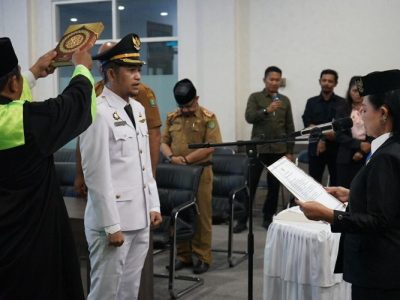 Dilantik Sekda, Fikry Mardjun Resmi Jabat Camat Poso Kota Utara