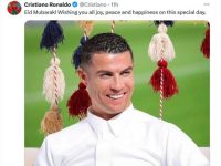 Cristiano Ronaldo Beri Ucapan Selamat Hari Raya Idul Fitri 2024