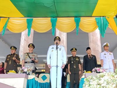 Pemkab Parimo Gelar Upacara Peringatan Hari Otonomi Daerah Ke XXVIII dan Hari Kesiapsiagaan Bencana