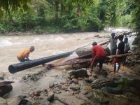 Di Terjang Banjir, Jaringan Pipa SPAM Desa Parigimpuu Rusak