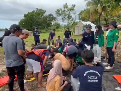 Simulasi Penanganan Kegawatdaruratan Masyarakat Pesisir Pantai