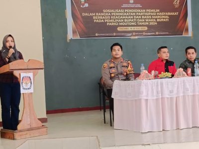 KPU Parigi Moutong Lakukan Kegiatan Sosialisasi Pendidikan Pemilih Berbasis Marginal di 23 Kecamatan.