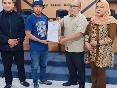 KPU Parigi Moutong Terima Perbaikan Syarat Dukungan Dua Bapaslon Jalur Perseorangan