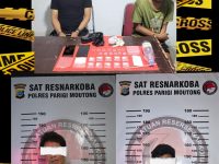 Mantan Anggota Polisi dan Satu Kurir Sabu dibekuk Satres Narkoba Polres Parigi Moutong