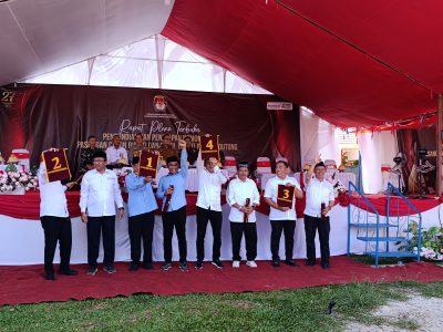 Erwin-Sahid Bersyukur Peroleh Nomor Urut 4 di Pilkada Parigi Moutong