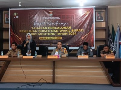 Langsungkan Rakor Tahapan Pencalonan Bupati dan Wakil Bupati, Ketua KPU Parigi Moutong, Ariyana: Siapkan Persyaratan yang Dibutuhkan