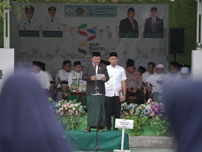 Ribuan Santri Ikuti Upacara Hari Santri Nasional Dipimpin Wabup Abdul Sahid