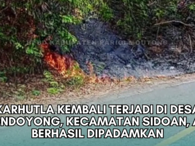Kebakaran Lahan di Bondoyong Terkendali, BPBD Imbau Warga Waspada