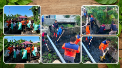 Gerak Cepat BPBD Parigi Moutong, Lima Segmen Sungai di Bantaya Dibersihkan