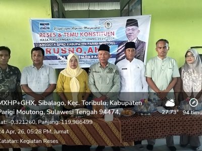 Reses di Sibalago, Rusno A.h T Kawal Huntap Korban Banjir 2024