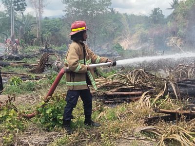 Karhutla di Desa Baliara Parigi Moutong Berhasil Dipadamkan Damkar