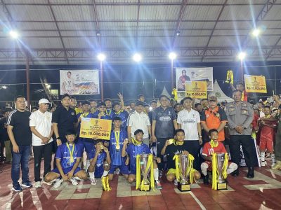 Bupati dan Wabup Parigi Moutong Hadiri Penutupan Turnamen Futsal Pelajar
