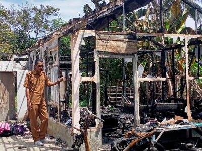 Satu Rumah di Kasimbar Parigi Moutong Hangus Terbakar Diduga Akibat Korsleting Listrik