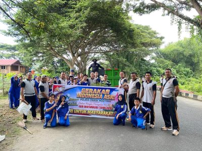 Hari Bhayangkara ke-80, Polres Parigi Moutong Bersihkan Pasar Sentral Lewat Gerakan Indonesia Asri