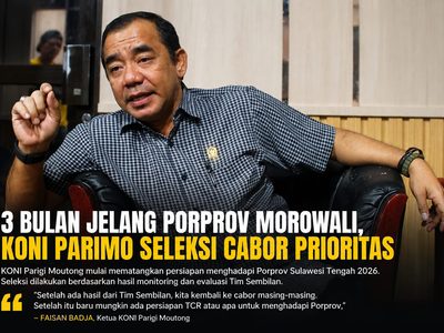3 Bulan Jelang Porprov Morowali, KONI Parimo Seleksi Cabor Prioritas