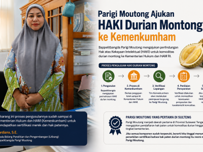 Parigi Moutong Ajukan HAKI Durian Montong ke Kemenkumham
