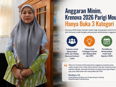 Anggaran Minim, Krenova 2026 Parigi Moutong Hanya Buka 3 Kategori