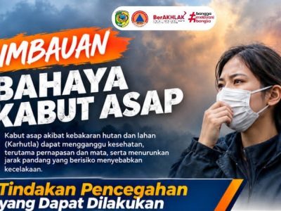 BPBD Parimo Imbau Warga Waspadai Bahaya Kabut Asap Karhutla