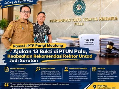 Rekomendasi Rektor Untad Dipersoalkan dalam Sengketa JPTP Parimo, Pansel Minta Klarifikasi
